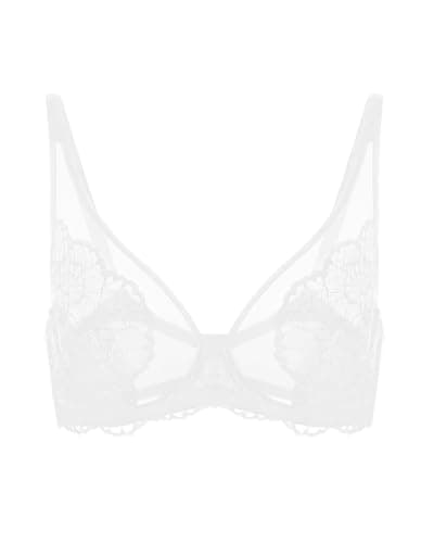 HSIA Minimizer Bra for Heavy Breasts, Full Coverage Lace Design