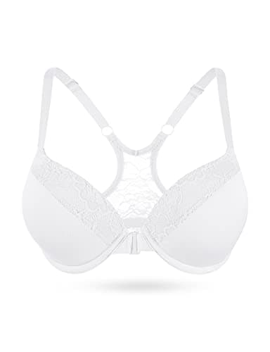 Lingesxy Push-Up Racerback Underwire Bra Adds 2 Cups