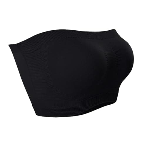 3 Pack Stretch Tube Top Bralette for Women Non Padded Non Slip Seamless