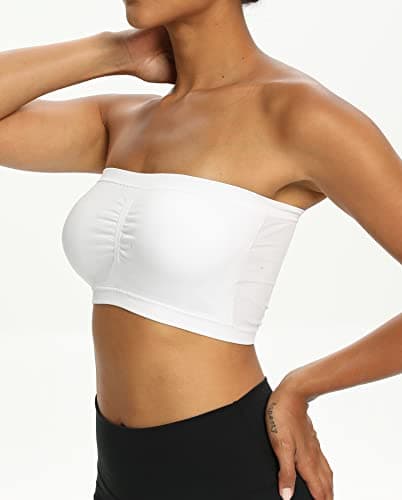 Venbond Women's Seamless Strapless Bralette Padded 3-4 Packs