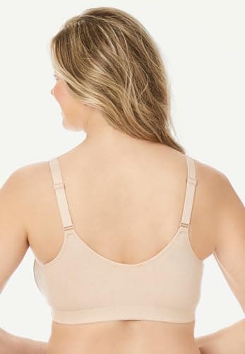 Catherines Women's Plus Size Wireless Cotton Comfort Bra