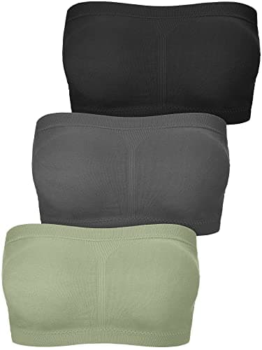 Boao Women's Padded Strapless Bralette Tube Top