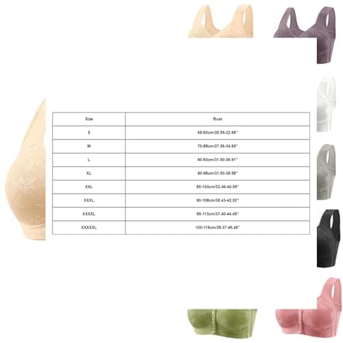 Comfy Daisy Bras for Older Women | Full Support, No Underwire, Front Closure