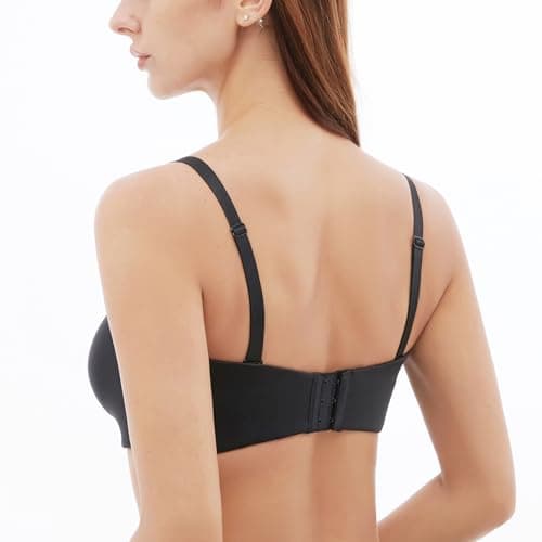 MELENECA Women's Underwire Strapless Bra for Large Bust Minimizer