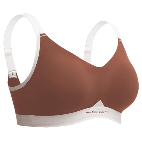 COMFELIE Seamless Wireless Bra for Busty Women Deep V T-Shirt Bralette