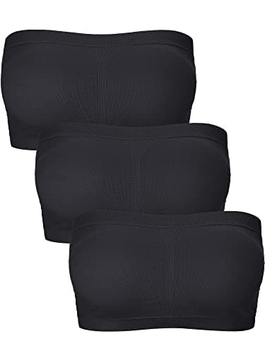 Boao Women's Padded Strapless Bralette Tube Top