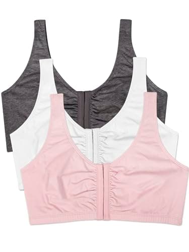 Fruit of the Loom Women's Cotton Front Closure Bra