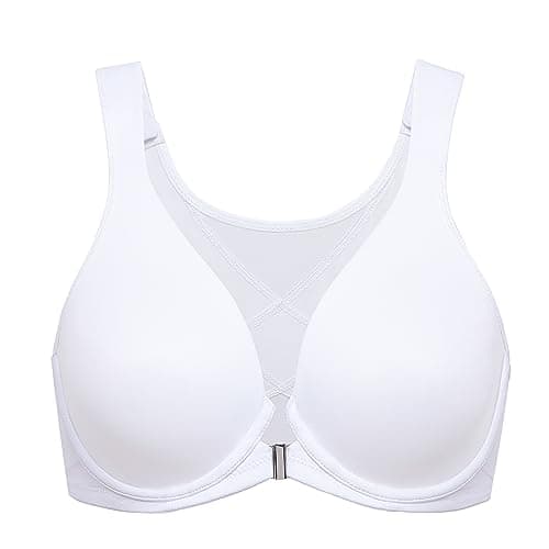 Delimira Women's Posture Plus Size Underwire Plunge Bra Back Support B-H