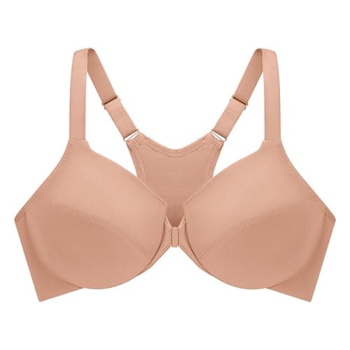 Glamorise Women's Plus Size Front-Closure Wonderwire Bra #1247