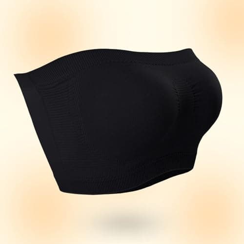 3 Pack Stretch Tube Top Bralette for Women Non Padded Non Slip Seamless