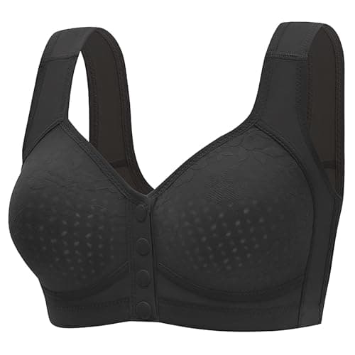 Uorcsa Comfortable Daisy Bra for Seniors, Light and Breathable Sleep Bra