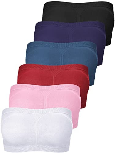 Bencailor Padded Seamless Tube Top Bralette for Women