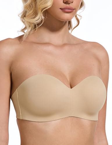 Wingslove Women's Strapless Minimizer Bra with Underwire Support