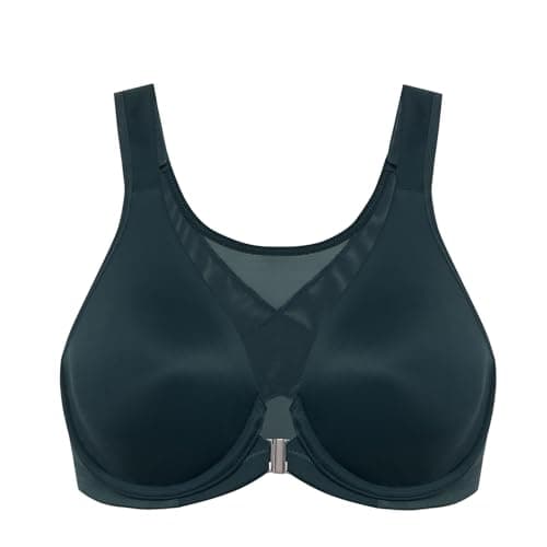 Delimira Women's Posture Plus Size Underwire Plunge Bra Back Support B-H