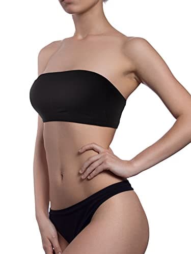 Bencailor Padded Seamless Tube Top Bralette for Women