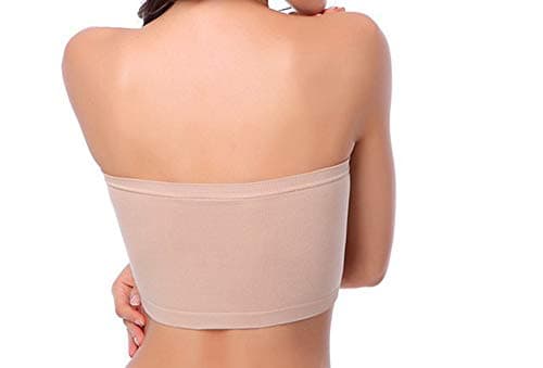 KINYAOYAO 3 Packs Women's Seamless Bandeau Crop Bralette