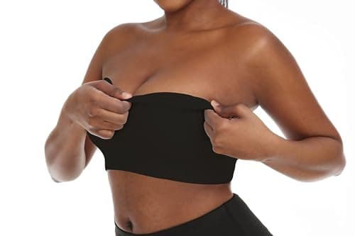 Zimcti Women's Comfortable Strapless Silicone Bandeau Bralette