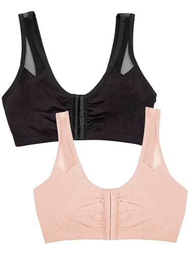 Fruit of the Loom Women's Comfort Sport Bra with Mesh Straps