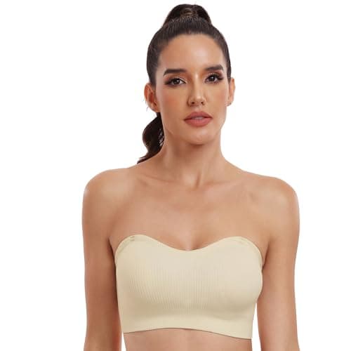 OBICUM Non-Slip Silicone Strapless Bra for Women
