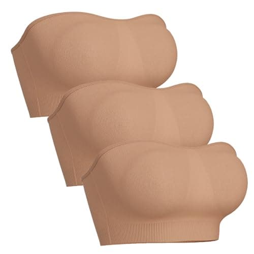 3 Pack Women's Breathable Stretchy Crop Top Bralette