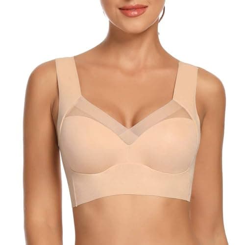 WOWENY Women's Seamless Wirefree Padded Push-Up Bra
