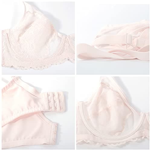 HSIA Bras Full Coverage Lace Minimizer Bra for Women with Underwire