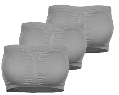 Cabales KINYAOYAO Women's Seamless Strapless Padded Bralette - 3 Packs