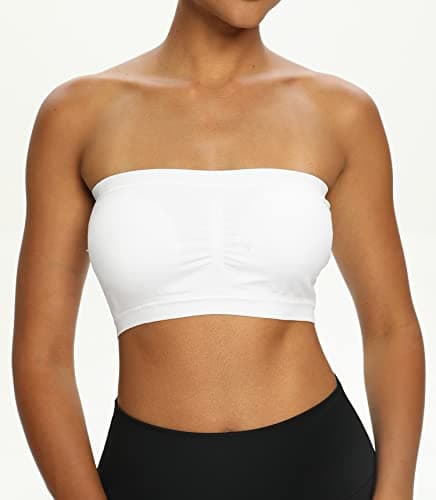 Venbond Women's Seamless Strapless Bralette Padded 3-4 Packs