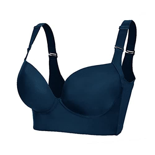 Runilut Women's Full-Coverage Underwire Push Up Bra