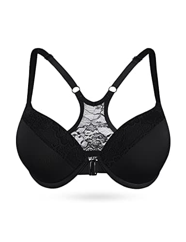 Lingesxy Push-Up Racerback Underwire Bra Adds 2 Cups