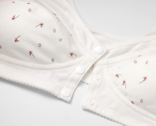 Comfortable Front Snap Daisy Bras for Older Women