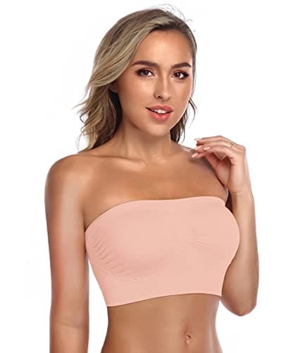 Angoool Wireless Slip-On Bralette with Silicone Bandeau Tops