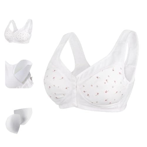 Comfortable Front Snap Daisy Bras for Older Women