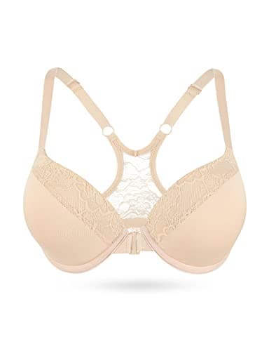 Lingesxy Push-Up Racerback Underwire Bra Adds 2 Cups