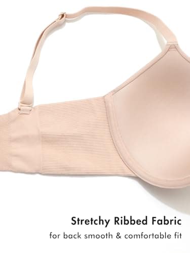 DELIMIRA Women's Front Closure Seamless Padded Bra Underwire Plunge