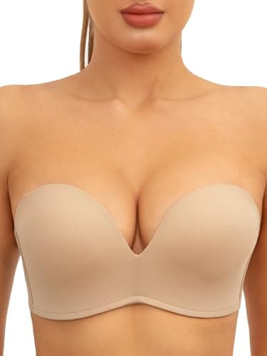 Zossav Non-Slip Padded Strapless Bras Multiway Smoothing Convertible Straps