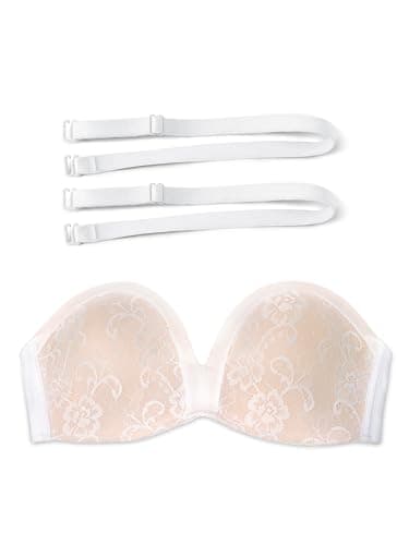 Zossav Non-Slip Padded Strapless Bras Multiway Convertible Smoothing Bandeau
