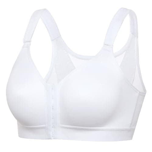 DELIMIRA Women's Front Closure Posture Bras Full Coverage No Underwire Back Support