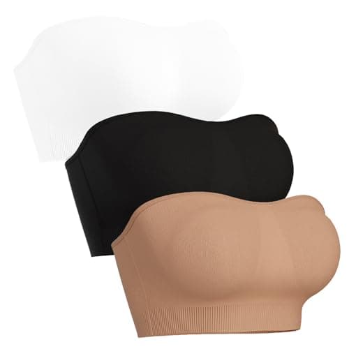 3 Pack Women's Breathable Stretchy Crop Top Bralette