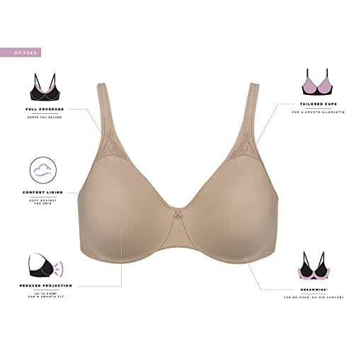 Bali Women's Comfort Minimizer Full-Coverage Underwire Bra, Df3385