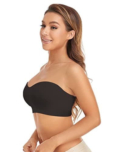 Wireless Silicone Padded Bandeau Bra for Women