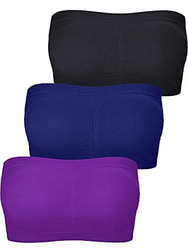 Boao Women's Padded Strapless Bralette Tube Top