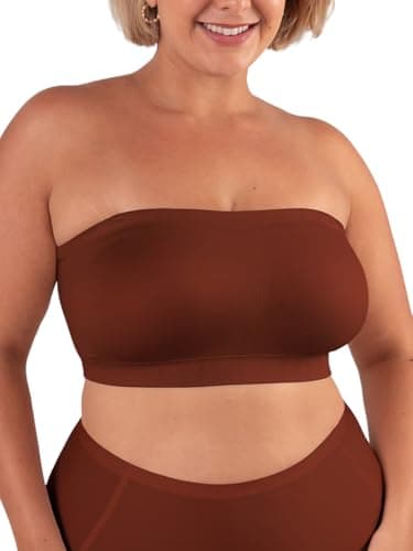 Shapermint Plus Size Strapless Bra - Free Clear Straps Bandeau Top