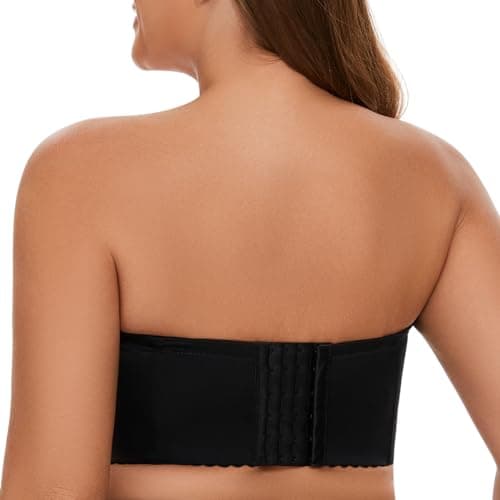 COOVOICE Longline Strapless Bra Hides Back Fat Seamlessly