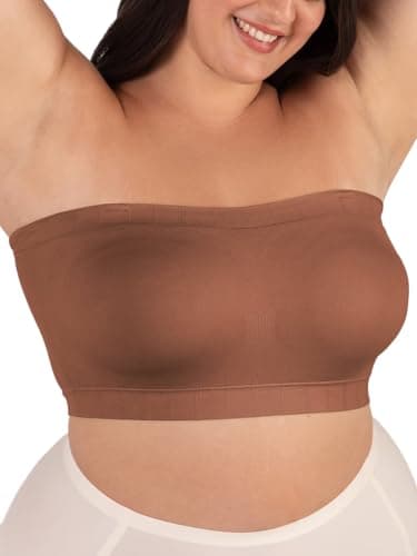 Shapermint Plus Size Strapless Bra - Free Clear Straps Bandeau Top