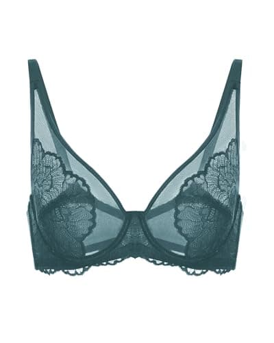 HSIA Minimizer Bra for Heavy Breasts, Full Coverage Lace Design