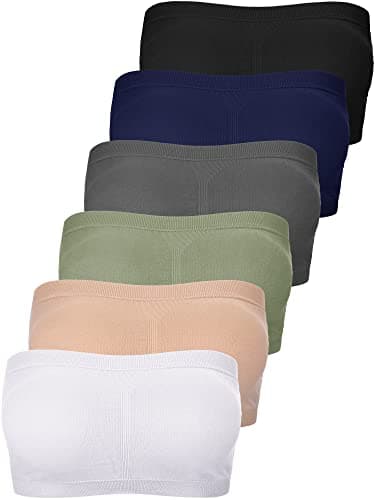 Bencailor Padded Seamless Tube Top Bralette for Women