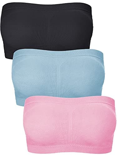 Boao Women's Padded Strapless Bralette Tube Top