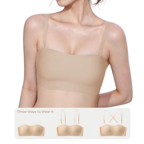 BDLLMDES Women's Strapless Bra Padded Bralette for Strapless Dresses