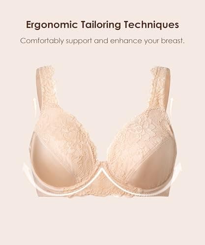 EvesLace Ultra Soft Underwire Bras for Women